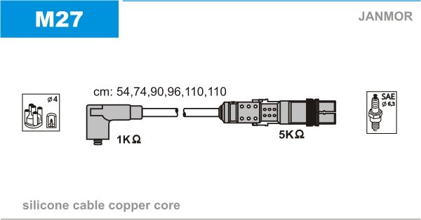 JANMOR Süütesüsteemikomplekt M27