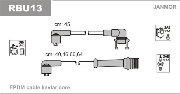 JANMOR Süütesüsteemikomplekt RBU13