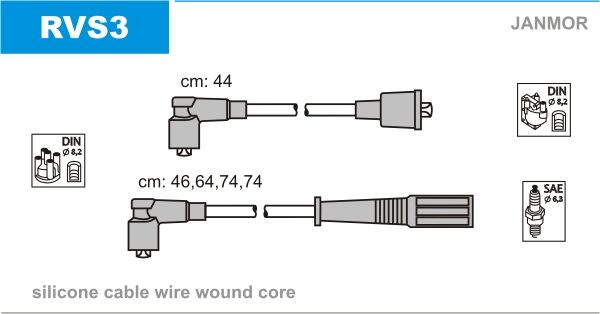 JANMOR Süütesüsteemikomplekt RVS3