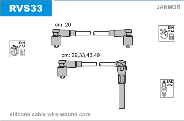 JANMOR Süütesüsteemikomplekt RVS33