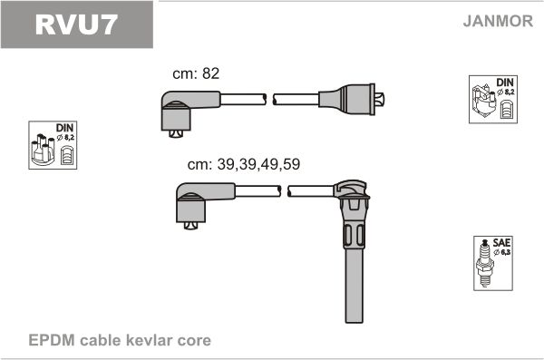 JANMOR Süütesüsteemikomplekt RVU7