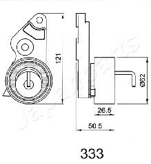 JAPANPARTS Rihmapinguti,Hammasrihm BE-333