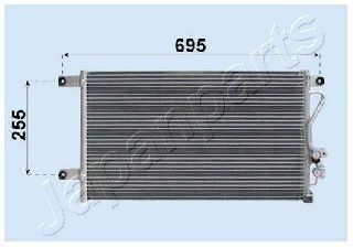 JAPANPARTS Конденсатор, кондиционер CND163018