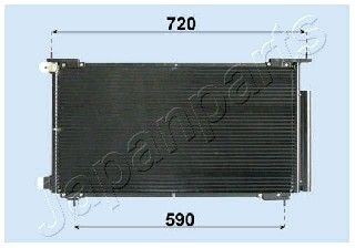 JAPANPARTS Конденсатор, кондиционер CND193013