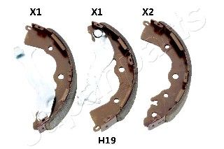 JAPANPARTS Комплект тормозных колодок GF-H19AF