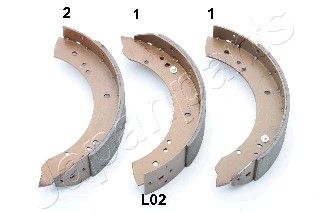 JAPANPARTS Комплект тормозных колодок GF-L02AF