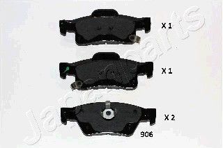 JAPANPARTS Piduriklotsi komplekt,ketaspidur PP-906AF