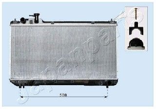 JAPANPARTS Радиатор, охлаждение двигателя RDA153096