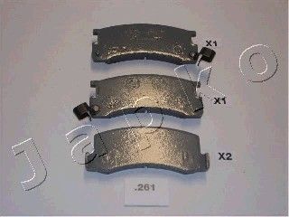 JAPKO Комплект тормозных колодок, дисковый тормоз 51261