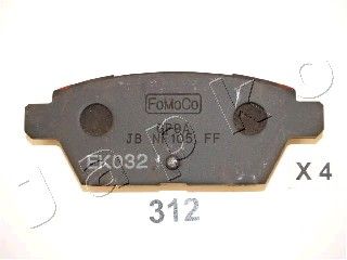 JAPKO Комплект тормозных колодок, дисковый тормоз 51312