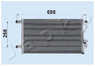 JAPKO Конденсатор, кондиционер CND163018