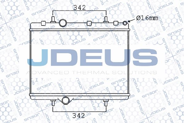 JDEUS Радиатор, охлаждение двигателя 007M58