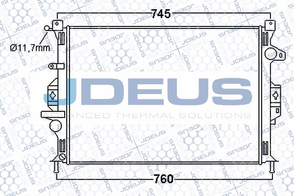 JDEUS Radiaator,mootorijahutus 012M31