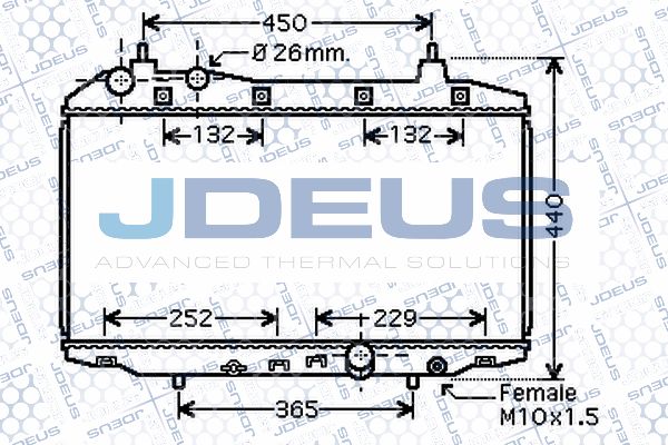 JDEUS Radiaator,mootorijahutus 013M28