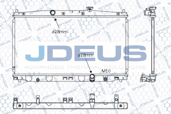 JDEUS Радиатор, охлаждение двигателя 013M38