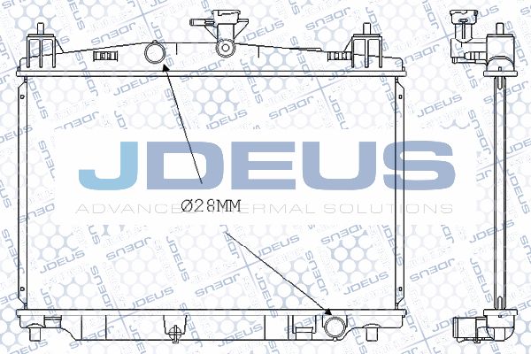 JDEUS Радиатор, охлаждение двигателя 016M32