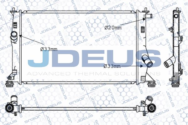 JDEUS Radiaator,mootorijahutus 016M38