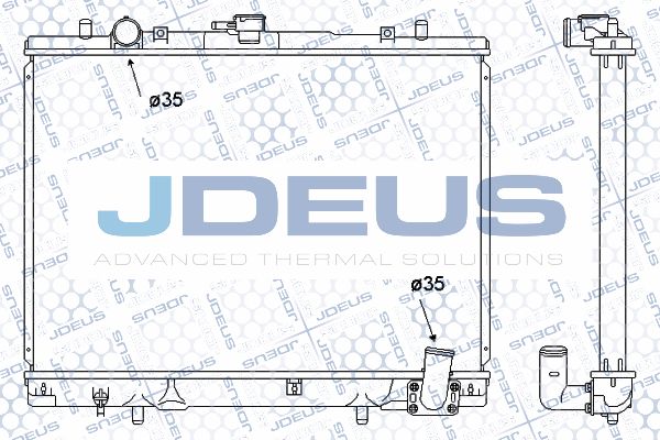 JDEUS Радиатор, охлаждение двигателя 018M30