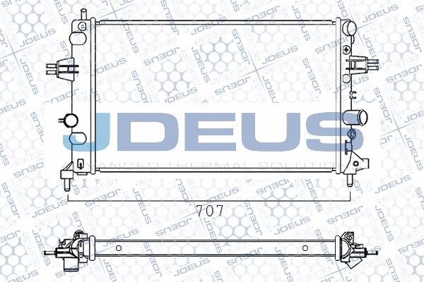 JDEUS Radiaator,mootorijahutus 020M64