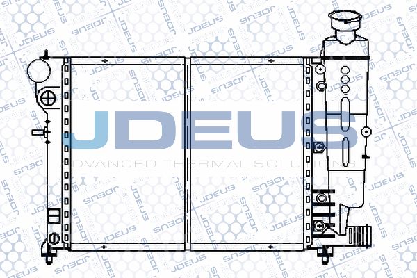 JDEUS Радиатор, охлаждение двигателя 021E18