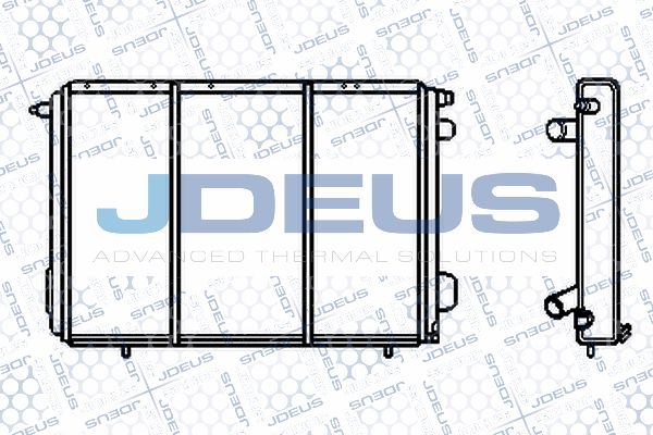 JDEUS Радиатор, охлаждение двигателя 023B45