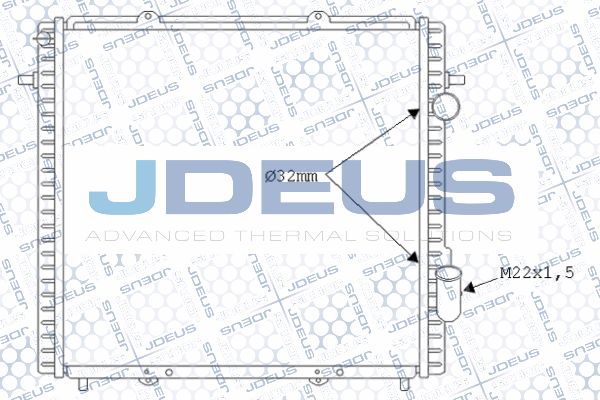 JDEUS Radiaator,mootorijahutus 023B46A