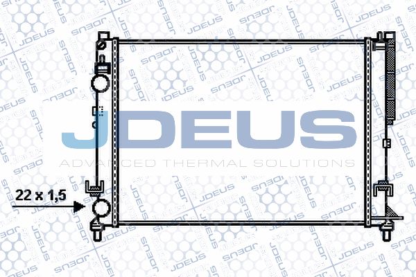 JDEUS Radiaator,mootorijahutus 023M74