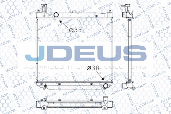 JDEUS Radiaator,mootorijahutus 028M16