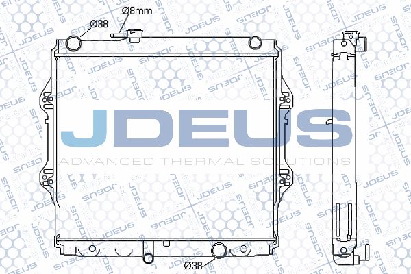 JDEUS Радиатор, охлаждение двигателя 028M26