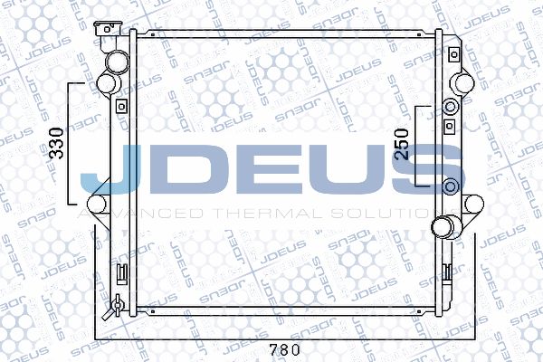 JDEUS Radiaator,mootorijahutus 028M46