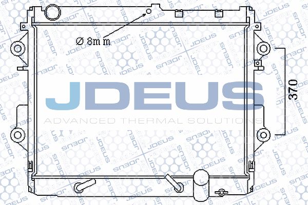 JDEUS Radiaator,mootorijahutus 028M77