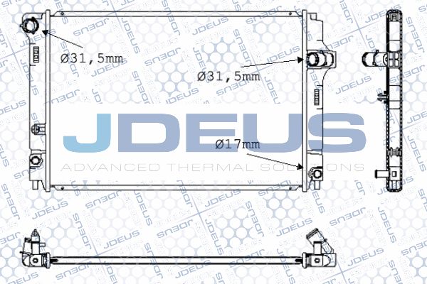 JDEUS Radiaator,mootorijahutus 028M93