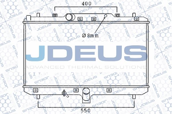 JDEUS Radiaator,mootorijahutus 042M22