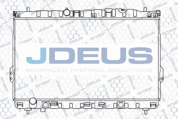 JDEUS Радиатор, охлаждение двигателя 054M23