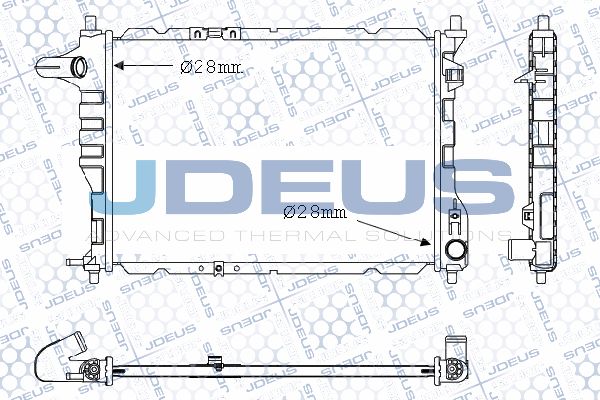 JDEUS Radiaator,mootorijahutus 056M11