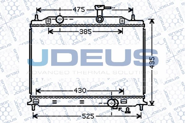 JDEUS Radiaator,mootorijahutus 065M05