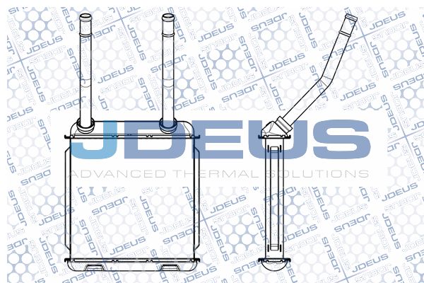 JDEUS Теплообменник, отопление салона 220M12