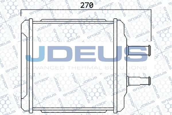 JDEUS Теплообменник, отопление салона 256M09