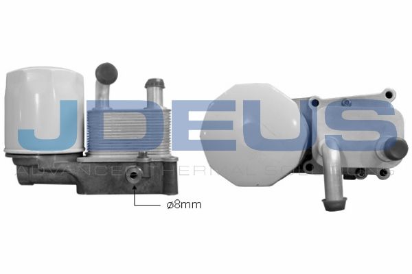JDEUS масляный радиатор, двигательное масло 412M25