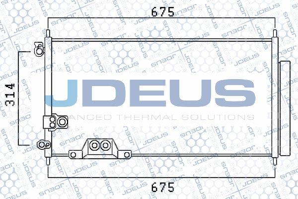 JDEUS Конденсатор, кондиционер 713M34