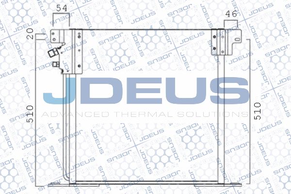 JDEUS Конденсатор, кондиционер 717B25