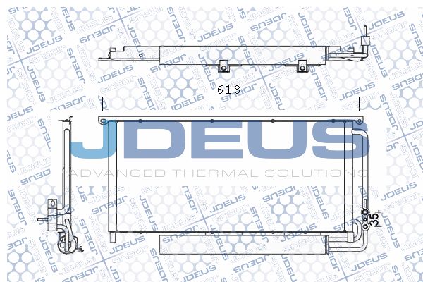 JDEUS Конденсатор, кондиционер 717M50