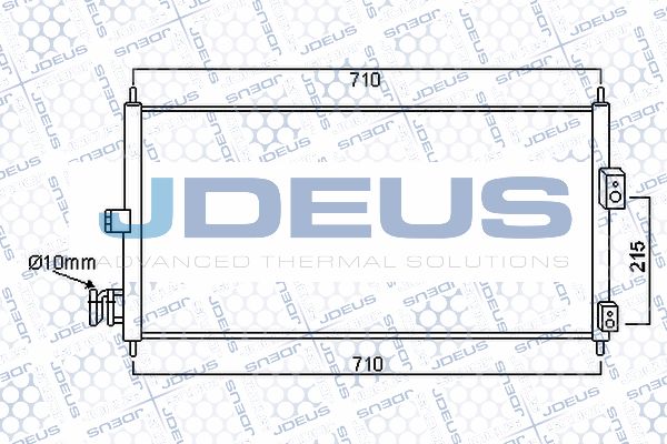 JDEUS Конденсатор, кондиционер 719M26