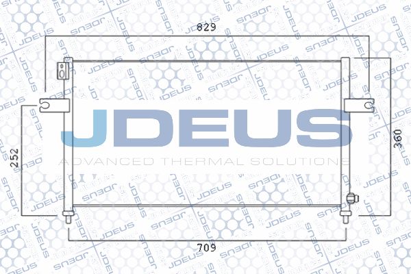 JDEUS Конденсатор, кондиционер 719M51