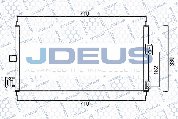 JDEUS Конденсатор, кондиционер 719M57