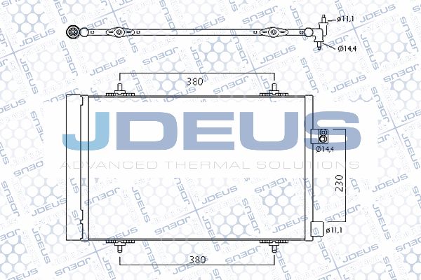 JDEUS Конденсатор, кондиционер 721M52