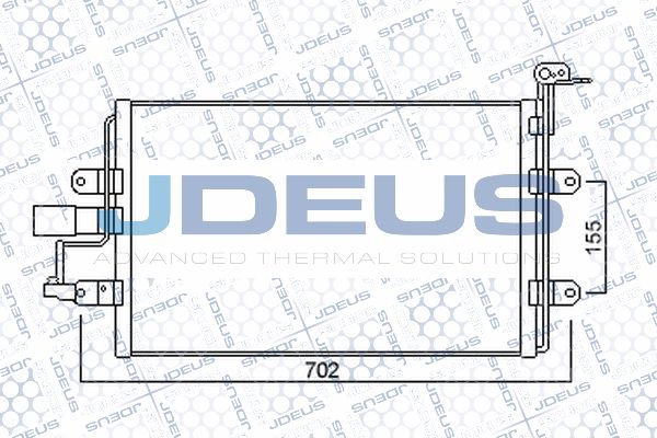 JDEUS Конденсатор, кондиционер 725M28