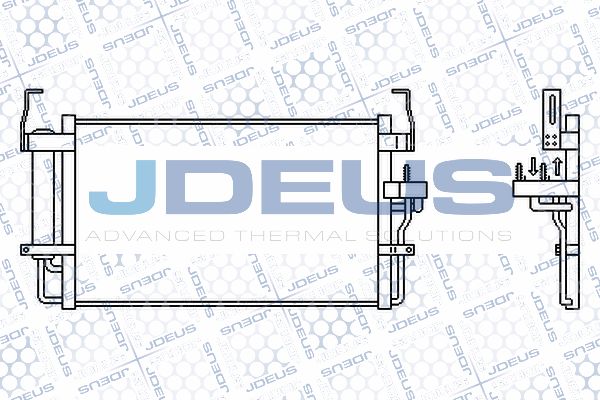 JDEUS Конденсатор, кондиционер 754M26