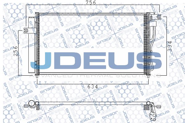 JDEUS Конденсатор, кондиционер 754M31