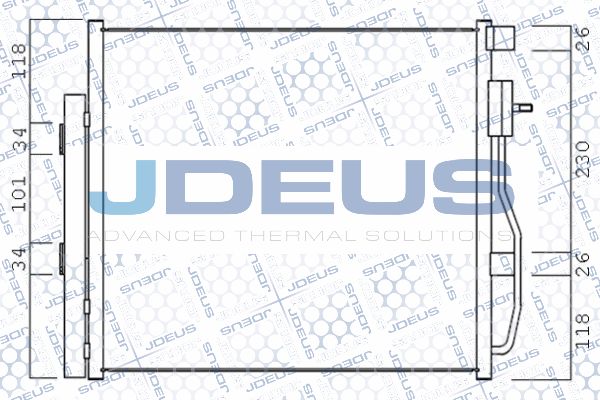 JDEUS Конденсатор, кондиционер 756M15